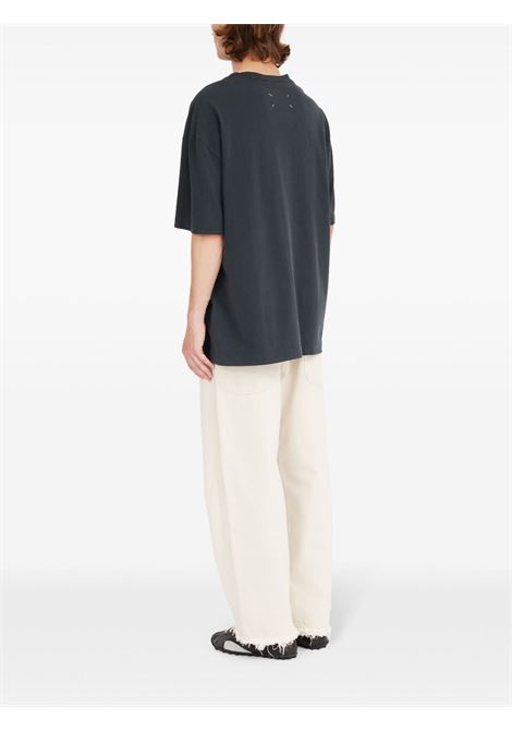 t-shirt logo ricamato unisex nera MAISON MARGIELA | S50GC0705 S24567969